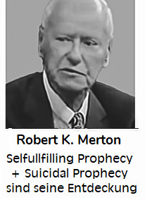 Robert Merton, berühmt für die #Self fullfilling Prophecy'