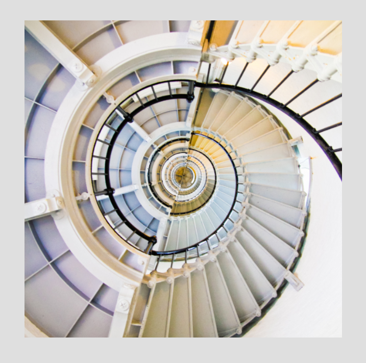 Symbolbild für komplexes Coaching: Verschränkte Spirale 